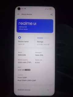 narzo 50 realme 4+1 /64