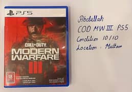 Call of Duty Modern Warfare 3 PS5 0