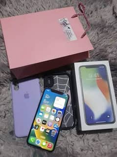 iphone x with complete box 0341-1594140 whatsapp number