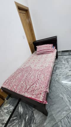 Pair Single Bed (Wooden Beds)