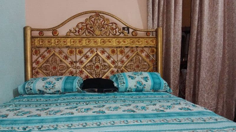 IRON BED WITH MATTRESS 0