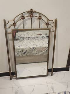 large size iron mirror console