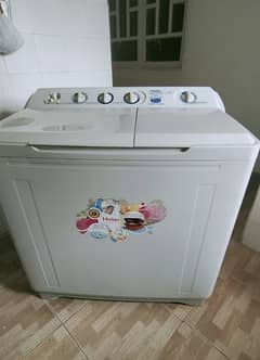 haier jumbo twin tub washing machine+ dryer