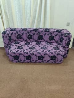 Sofa cum bed with washable zip covers in good condition 8/10 for sale