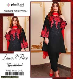 women sout 2 pc unstitched lwan