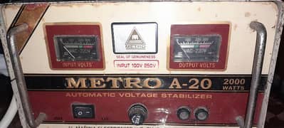 Metro A-20 2000W Stablizer/voltage controller