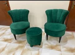 2 seater chairs along with centre table with very reasonable price