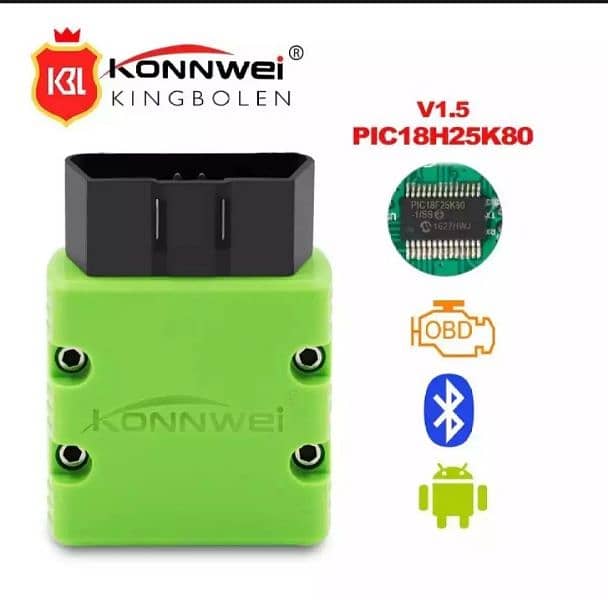 KONNWEI ELM327 V1.5 OBD2 Scanner KW902 Bluetooth Autoscanner PIC 3