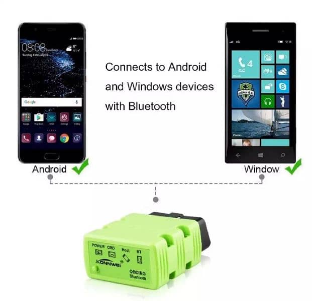 KONNWEI ELM327 V1.5 OBD2 Scanner KW902 Bluetooth Autoscanner PIC 9