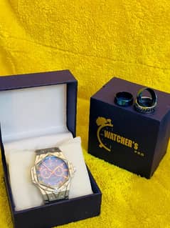 Men Watches +Rings(Complimentary) All Disgn Full Stoke Available