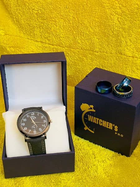 Men Watches +Rings(Complimentary) All Disgn Full Stoke Available 4