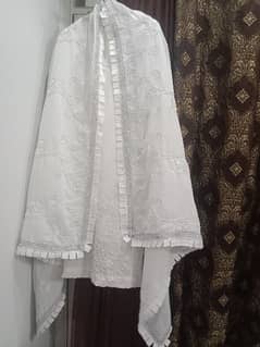 HALF WHITE 3 PIECE DRESS CALL&WHTSAPP +92 319 2059256