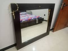 bed and mirror