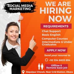 Join our Team, Social media Marketing