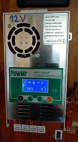 60A MPPT Solar inverter Charge Controller 12V 24V 36V 48V Batt 0