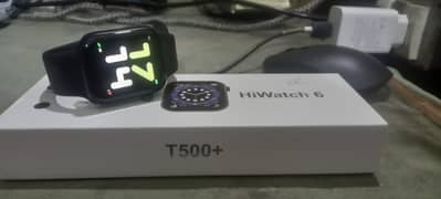 T500 Plus HiWatch 6 Smartwatch (Black Strap)