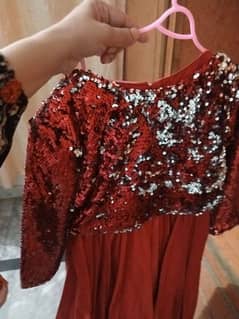 Red frock silk