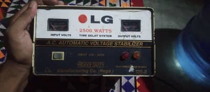 stabilizer 2500 Watts for sale price 8000 company LG condition ok