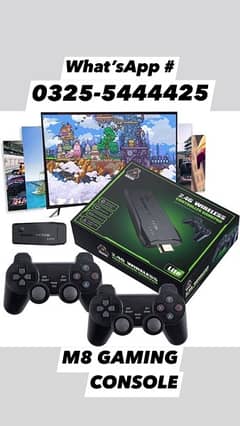 M8 GAME STICK GAMING CONSOLE 4K RETRO 20,000GAMES TEKKEN 3 BOX PACKED