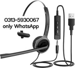 Mpow Single-Sided USB Headset with Microphone usb headphone 270 degree