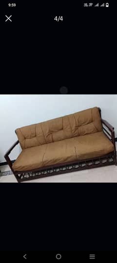 sofa set brown colour original larki ma hy