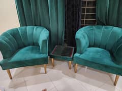 Coffee chairs set for sale with table