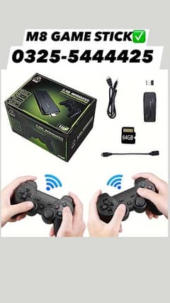 M8 GAME STICK WITH 20,000 GAMES 4K GAMING CONSOLE 2.4G CONTROLLER