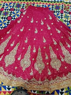 bridal lehnga red n purple colour