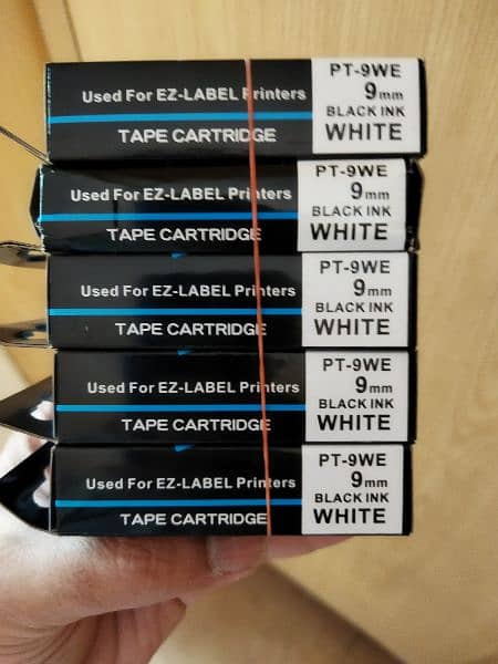 Toner refill cartridges Casio label printer yellow on black 9mm 11