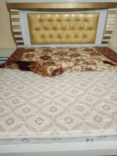 King size wooden bed