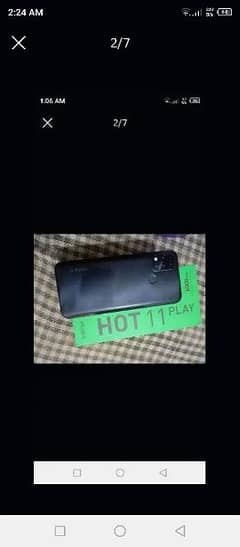 Infinix hot 11 play 4 64 full box condition 10/10