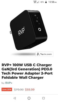 RVP+ 100w power adapter for MacBook pro 16 inch