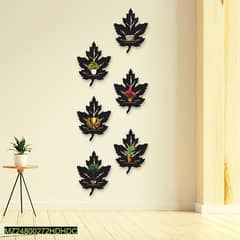 Leaf wall hanging, Pack of 6