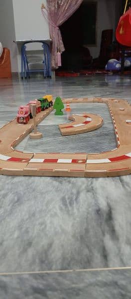 wooden car track & magnetic cars,train set 0