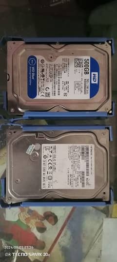 WD Harddisk 100% Heath 1Tb 500gb ki 2 ha far sale urgent