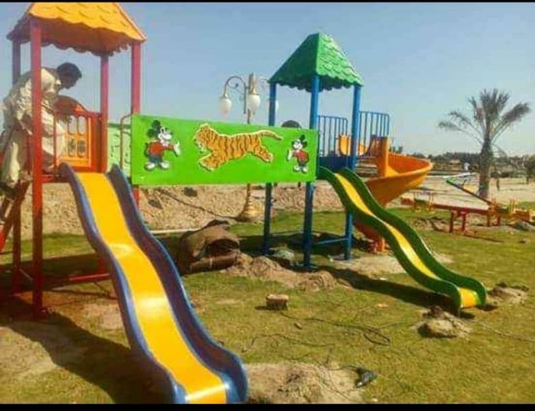 Kids Slide, Kids Swings, Kids Rides, Jhula, Trampoline, Jumping Castle 6