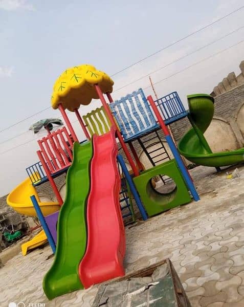 Kids Slide, Kids Swings, Kids Rides, Jhula, Trampoline, Jumping Castle 7