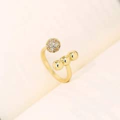 Zircon Circle Open Ball Ring for women/Girls