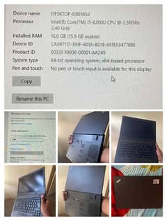 Lenovo laptop i5 6th gen L460 MODEL