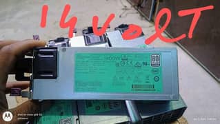 HP server power supply 1400w For Water Pump And battery charger Cooler