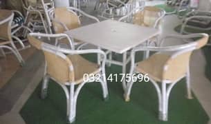 OUTDOOR GARDEN UPVC RATTAN FURNITURE SOFA SET CHAIRS TABLE UMBRELLA