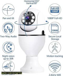 360° Wifi Bulb Camera Wireless