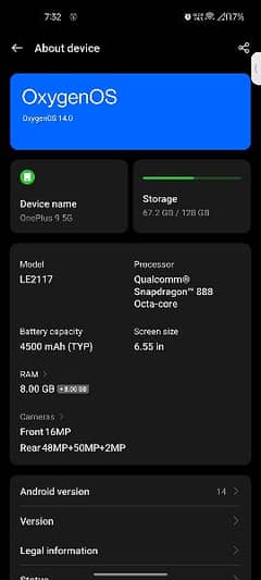 OnePlus 9 5g 8 128 network lock