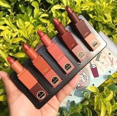 Set of 5 Super Lipsticks in Earthy Colors (E5)