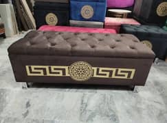 Storage ottoman puffy