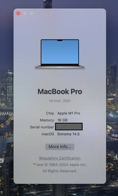macbook pro 14 inch (m1 pro) 2021