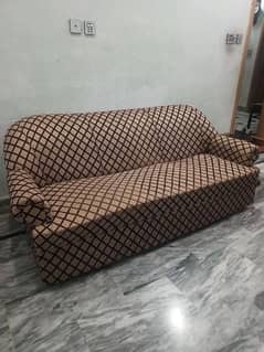 Newly covered sofa set