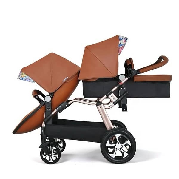 Twins Baby Stroller 3 in 1 (Imported) 4