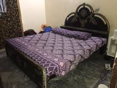 Wooden Bed for sale (Price Negotiable)