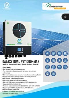 Primax Galaxy Series Dual PV11000+Max 8kw Solar Hybrid Inverter